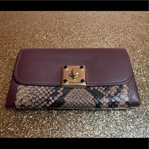 Coach drifter snake wallet